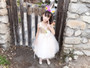 Gold Sparkle Bustier Tulle Dress