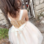 Gold Sparkle Bustier Tulle Dress