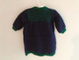 Knitted Long Gown, Red Green, Navy