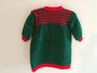 Knitted Long Gown, Red Green, Navy