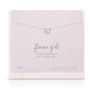 Flower Girl Gifts Daisy Charm Necklace & Card