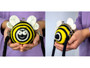 Felted Wool Sling Clutch: Bee Cat