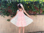 Floral Lace Pom Pom Trim Dress, 5 Colors
