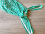 Cotton Knotted Gown Pajamas, Mermaid 0-9 months