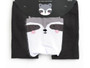 Cotton Leggings, Black Raccoon, Navy Tiger