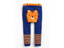 Cotton Leggings, Black Raccoon, Navy Tiger