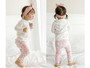 Cotton Leggings Cute Romance Ruffles Frills Apple Pink
