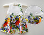Jacquard Floral Pleated Dress