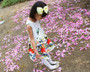 Jacquard Floral Pleated Dress