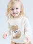 Ivory Fox Crew Neck Sweater