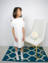 Drop Shoulder White Draped Dress 1-14