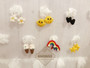 Felt Wool Yellow Star Earrings