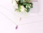 Amethyst Rose Quartz Pendant Necklace