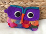 Felted Wool Owl Pouch