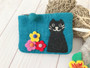 Felted Wool Cat Kitty Pouch