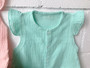 Infant Toddler Organic Cotton Muslin Sleeve Romper
