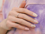 Pink Gold Gel Nail Art Stickers