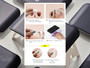 Pink Gold Gel Nail Art Stickers