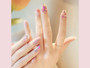 Nacre Blue Gel Nail Art Stickers