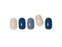 Multi-color Blue Green Gel Nail Stickers