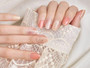 Peach Gold Gel Nail Art Stickers