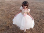 Sparkle Drop Shoulder Tulle Gown