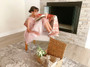 Pink Ruffles Tulle Floral Waistline Dress
