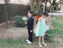 Mint Pleated Chiffon Rhinestones Dress
