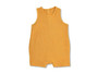 Organic Muslin Cotton Mustard Coverall Bodysuit Organic Muslin Cotton Mustard Coverall Bodysuit