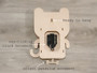 Wood Dog Pendulum Wall Clock
