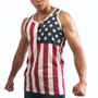 America USA Flag Cotton Slim Tank Top