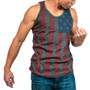 America USA Flag Cotton Slim Tank Top