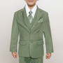 Boy 3-piece Slim Fit Suit, Sage Blue