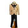 Boy Slim-Fit 5-Piece Sparkling Suit, Gold