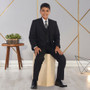 Boy Slim Fit 7-piece Suit, Black