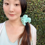 Whimsical Blue Scrunchie