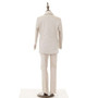 Boy Slim-Fit 5-Piece Cotton Suit, Beige Pink