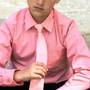 Boy Shirt and Tie Regular Fit, Pink
