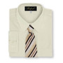 Boy Shirt and Tie Regular Fit, Black Gray White