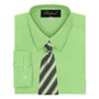 Boy Shirt and Tie Regular Fit, Gold Green