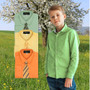Boy Shirt and Tie Regular Fit, Gold Green