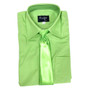 Boy Shirt and Tie Regular Fit, Gold Green