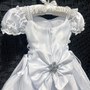3-piece White Off Shoulder Lace Dress Gown with Train
