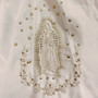 3-piece Floral Virgin Mary Dress Gown with Train, White Ivory
