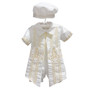 Lady of Guadalupe Baptism Christening Romper with Bonnet
