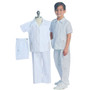 Baby to Teen 3-piece Guayabera Virgen Shirt Shorts Pants Set, White