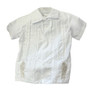 3-piece Guayabera Virgen Maria San Jose Shirt Shorts Pants Set, White