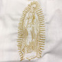 3-piece Guayabera Virgen Maria San Jose Shirt Shorts Pants Set, Ivory