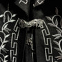 6-piece Black Charro Mariachi Suit with Sombrero Hat