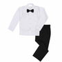 James Bond Boy Regular Fit 5-piece White Black Tuxedo